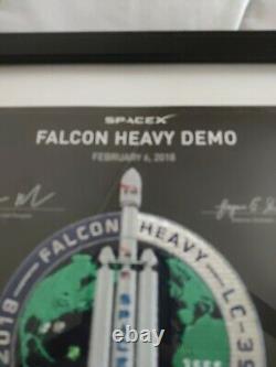 RARE! SpaceX Falcon Heavy FLOWN Employee Patch with Employee Number NASA