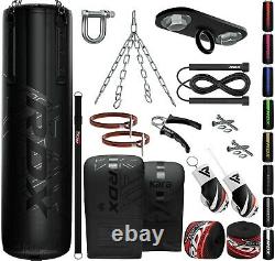 RDX Punch Bag Filled13PC Set 4/5ft Anti Swing Heavy Gym Training Kickboxing MMA