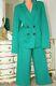 (rl 2) Boden Green Heavy Elasticated Trousers & Jacket 2 Piece Suit Size Uk 18r