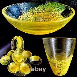 Rare Collectors Vintage Heavy Norwegian Hadeland Glass 10 Piece Tableware (6kg)