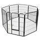 Raygar Medium Heavy Duty Strong 8 Piece Indoor Outdoor Dog Pen Cage Whelping Pen