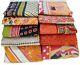 Reversible Vintage Kantha Quilts Wholesale Lot 10 Pc Heavy Gudri Throws Blankets