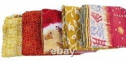 Reversible Vintage Kantha Quilts WHOLESALE LOT 10 PC Heavy Gudri Throws Blankets