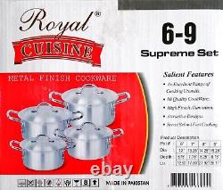 Royal Cuisine High Quality & Heavy Aluminium Premium 8 pcs Cookware