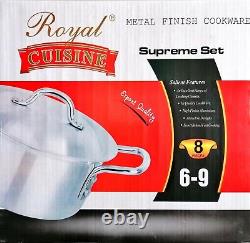Royal Cuisine High Quality & Heavy Aluminium Premium 8 pcs Cookware