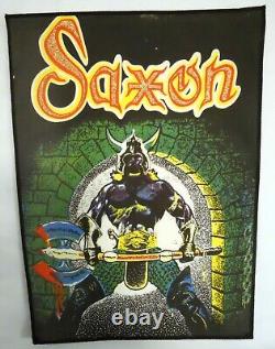 SAXON Back Patch Crusader -Viking Axe- Heavy Metal Thunder VINTAGE but NEW