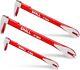 Shall 3-pcs Flat Pry Bar Set-8 10 12 -heavy Duty Puller Crowbar, Flat Bar Tool