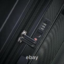 Samsonite Endure 2 Piece Hardside Suitcase/Luggage Set Black 4 Wheel Spinner