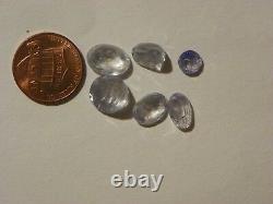 Sapphire 22.47 Carats 7 Pieces Faceted Heavy Natural Inclusions