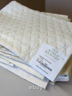 Scalamandre Diamond Quilt Plume Upholstery Squares 10 Pieces 27x36 +3 Pcs 27x27