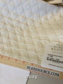 Scalamandre Diamond Quilt Plume Upholstery Squares 10 Pieces 27x36 +3 Pcs 27x27