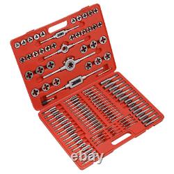 Sealey 110 Pieces Tap & Die Set Supplied Heavy Duty Storage Case Metric AK30110