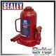 Sealey 20 Tonne Bottle Jack Heavy-duty Hydraulic Lifting With 2-piece Handle