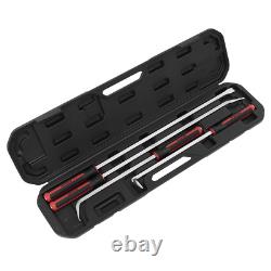 Sealey AK9100 Prybar Set 4 Piece Heavy Duty Prybars / Crow Bar Work Tools