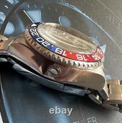 Seiko nh35 JP Custom 44mm automatic watch, Beautiful Big Heavy Statement Piece