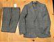 Shetland Tweed Suit Jcrew- Check Multi Color Heavy Wool -regular Fit