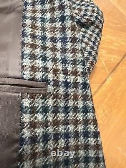 Shetland Tweed Suit JCREW- Check Multi Color Heavy Wool -REGULAR FIT