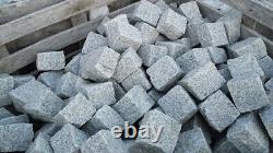 Silver Grey Granite Setts Cobbles Pavers Slabs Blocks Stone Decking Accessories