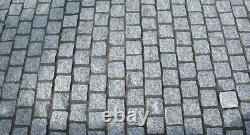 Silver Grey Granite Setts Cobbles Pavers Slabs Blocks Stone Decking Accessories