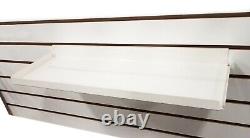 Slatwall Heavy Duty Steel Metal Shelf Ivory15.5 L x 7.5 D RX 5 Pieces