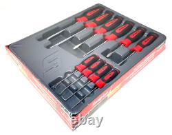 Snap On 10 Piece Soft Grip Screwdriver & Pick Set Red SGDX60204CR New