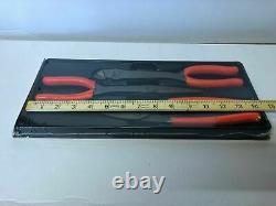 Snap On 3 Piece Heavy Duty Pliers Set. New Orange Pl33oacfo