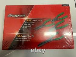 Snap On 4 piece heavy duty plier set PL307ACFG61 Green