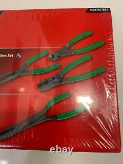 Snap On 4 piece heavy duty plier set PL307ACFG61 Green