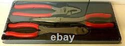 Snap On Heavy Duty Plier Set Pl330acf 3 Pieces Red List £220+