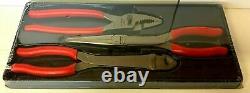 Snap On Heavy Duty Plier Set Pl330acf 3 Pieces Red List £225+