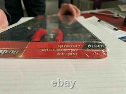 Snap On Heavy Duty Plier Set Pl330acf 3 Pieces Red List £225+