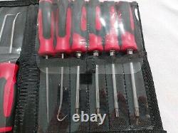 Snap On New12 Piece Mini Pick, Screwdriver & Torx Set In Wallet Red SGMINI12AR