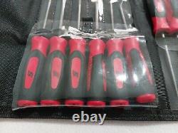 Snap On New12 Piece Mini Pick, Screwdriver & Torx Set In Wallet Red SGMINI12AR