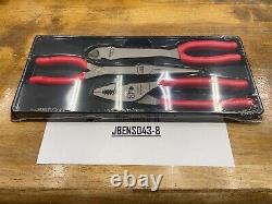 Snap-On Tools USA NEW RED 3 Piece Soft Grip Heavy-Duty Pliers Set PL330ACF