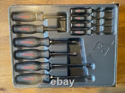 Snap-on 10 Piece Instinct Soft Grip Screwdriver Set. Dark Titanium. Brand New