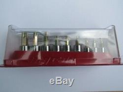 Snapon 9 Piece 1/4 & 3/8 drive Heavy Duty Torx Socket Driver Set T15 T55