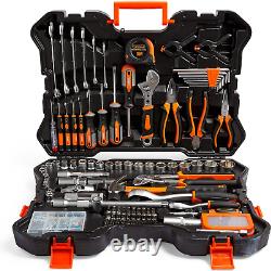 Socket & Tool Set, 256 Piece Tool Set with Socket Set, in Heavy Duty Storage Cas