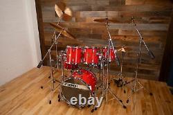 Sonor Horst Link Signature Heavy Beech Drum Kit, 5 Piece, Tornado Red Pre-loved