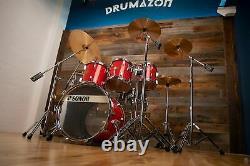 Sonor Horst Link Signature Heavy Beech Drum Kit, 5 Piece, Tornado Red Pre-loved