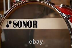 Sonor Horst Link Signature Heavy Beech Drum Kit, 5 Piece, Tornado Red Pre-loved