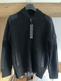 Stone Island 2018 Ghost Piece Heavy Knit Jacket Bnwt L 24 Ptp Cert Logo