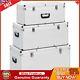 Storage Cases 3 Piece Heavy Duty Lockable Silver Aluminium Organiser Tool Box Uk