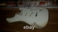 Stratocaster Body Olympic White Heavy Relic Nitro 2 piece Alder USA spec