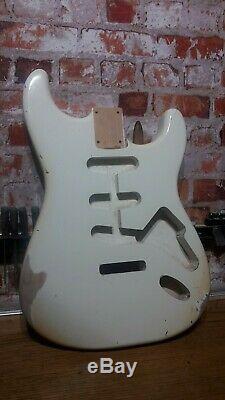 Stratocaster Body Olympic White Heavy Relic Nitro 2 piece Alder USA spec