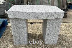 Stunning Solid Granite Stone Table, Seat, Feature Piece Unique £125