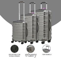 Suitcase Travel Hard Shell Lightweight TSA Lock Luggage Wheels Case Trolley UK