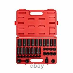 Sunex 2669 Drive Master Impact Socket Set 1/2 Inch 39 Piece 9mm 30mm Heavy Duty