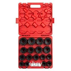 Sunex 4683, 3/4 Inch Drive Heavy Duty Impact Socket Set, 17-Piece, SAE