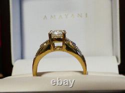 Superb Cambodian White Zircon and Diamond Gold Ring heavy Substantial Piece