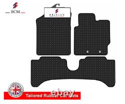 TOYOTA YARIS HYBRID 2012 Onwards Tailored 3mm HD Rubber Car Floor Mats Black 4pc